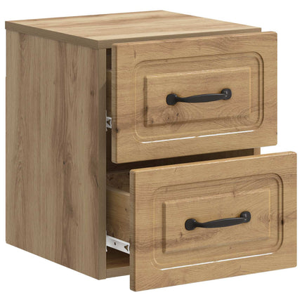 Väggmonterat Sängbord 2 pcs Artisan-ek 34,5 x 33 x 40 cm