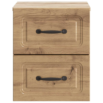 Väggmonterat Sängbord 2 pcs Artisan-ek 34,5 x 33 x 40 cm