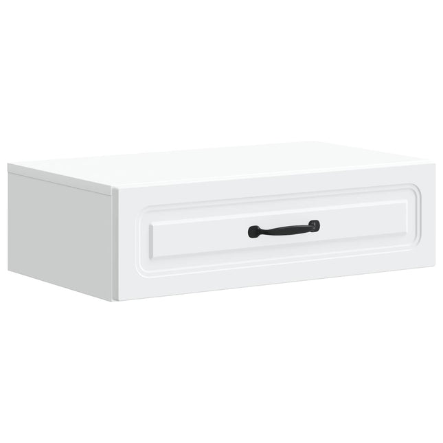 Väggmonterad sidobord Vit 59 x 34,5 x 17 cm Konstruerat trä