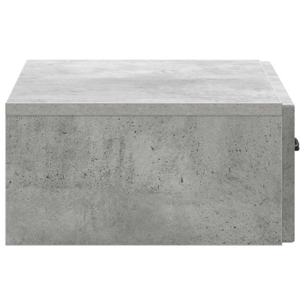 Väggmonterad sidobord Betonggrå 59 x 34,5 x 17 cm
