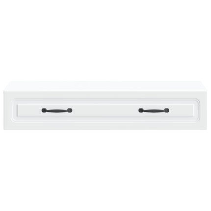 Väggmonterad sidobord Vit 87,5 x 34,5 x 17 cm Konstruerat trä