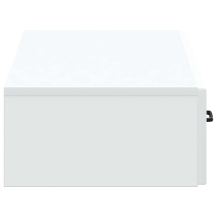 Väggmonterad sidobord Vit 87,5 x 34,5 x 17 cm Konstruerat trä
