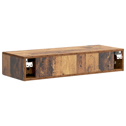 Väggmonterad sidobord Gammalt trä 87,5 x 34,5 x 17 cm