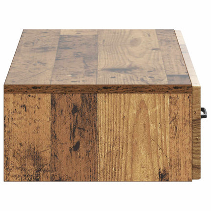 Väggmonterad sidobord Gammalt trä 87,5 x 34,5 x 17 cm