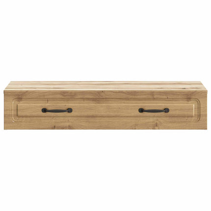Väggmonterad sidobord Artisan-ek 87,5 x 34,5 x 17 cm