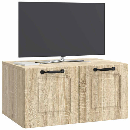 Väggmonterad TV-bänk Väggmonterad Sonoma-ek 59,5 x 41 x 30 cm