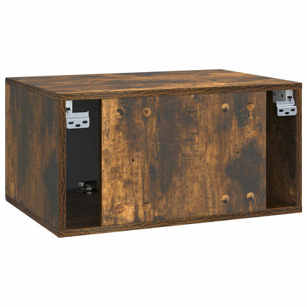 Väggmonterad TV-bänk Rökt ek 59,5 x 41 x 30 cm Konstruerat trä