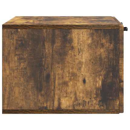 Väggmonterad TV-bänk Rökt ek 59,5 x 41 x 30 cm Konstruerat trä