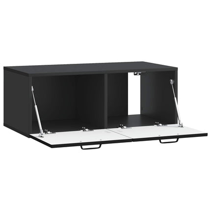Väggmonterad TV-bänk Svart 78,5 x 41 x 30 cm Konstruerat trä