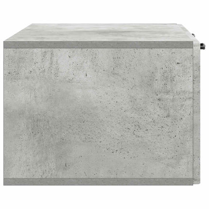 Väggmonterad TV-bänk Väggmonterad Betonggrå 78,5 x 41 x 30 cm