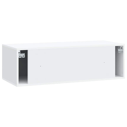 Väggmonterad TV-bänk Vit 98 x 41 x 30 cm Konstruerat trä