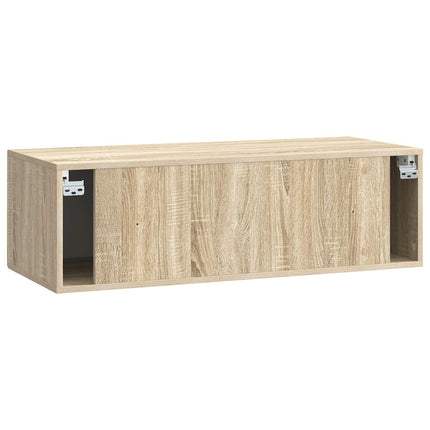 Väggmonterad TV-bänk Sonoma-ek 98 x 41 x 30 cm Konstruerat trä