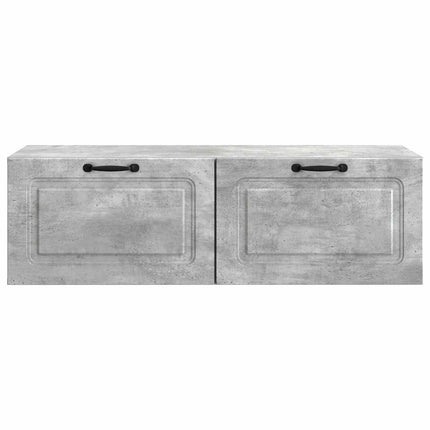 Väggmonterad TV-bänk Betonggrå 98 x 41 x 30 cm Konstruerat trä