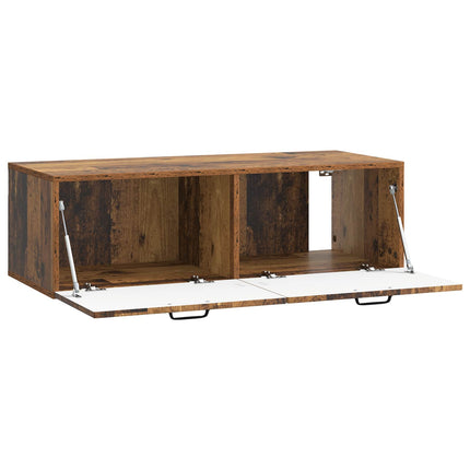 Väggmonterad TV-bänk Väggmonterad Gammalt trä 98 x 41 x 30 cm