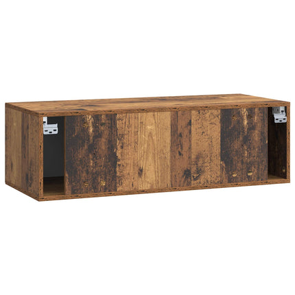 Väggmonterad TV-bänk Väggmonterad Gammalt trä 98 x 41 x 30 cm
