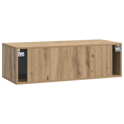 Väggmonterad TV-bänk Artisan-ek 98 x 41 x 30 cm Konstruerat trä