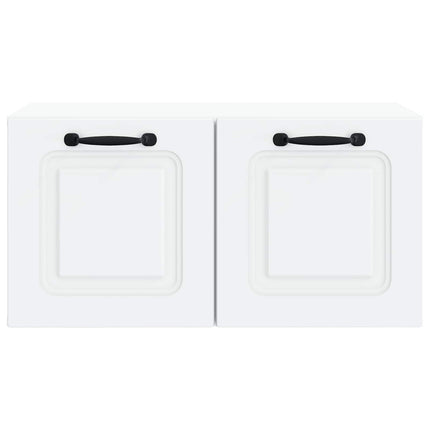 Väggmonterad TV-bänk Vit 59,5 x 31 x 30 cm Konstruerat trä