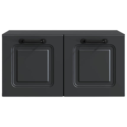 Väggmonterad TV-bänk Svart 59,5 x 31 x 30 cm Konstruerat trä