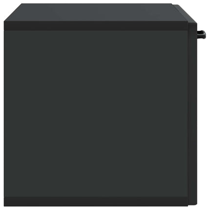 Väggmonterad TV-bänk Svart 59,5 x 31 x 30 cm Konstruerat trä