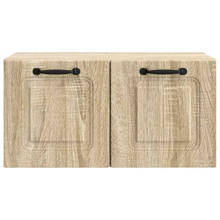 Väggmonterad TV-bänk Väggmonterad Sonoma-ek 59,5 x 31 x 30 cm