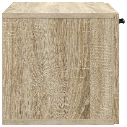 Väggmonterad TV-bänk Väggmonterad Sonoma-ek 59,5 x 31 x 30 cm
