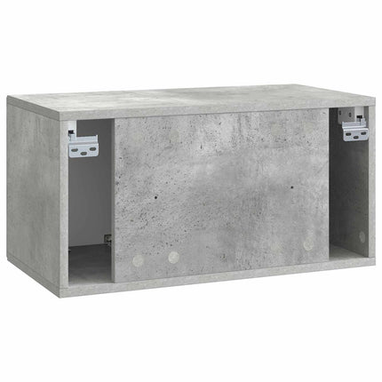 Väggmonterad TV-bänk Väggmonterad Betonggrå 59,5 x 31 x 30 cm