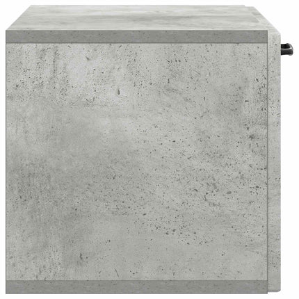 Väggmonterad TV-bänk Väggmonterad Betonggrå 59,5 x 31 x 30 cm