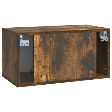 Väggmonterad TV-bänk Rökt ek 59,5 x 31 x 30 cm Konstruerat trä