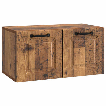 Väggmonterad TV-bänk Väggmonterad Gammalt trä 59,5 x 31 x 30 cm