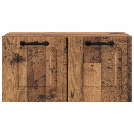 Väggmonterad TV-bänk Väggmonterad Gammalt trä 59,5 x 31 x 30 cm