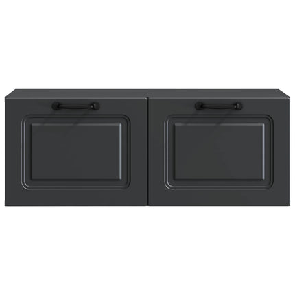 Väggmonterad TV-bänk Svart 78,5 x 31 x 30 cm Konstruerat trä