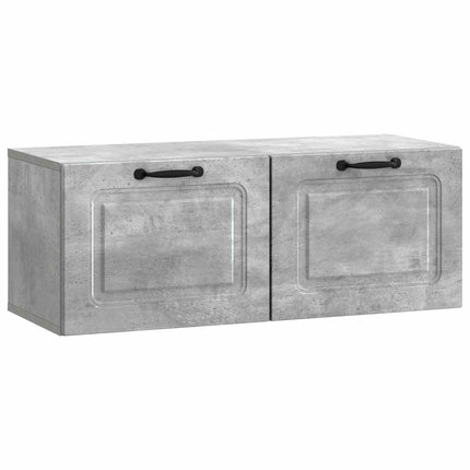 Väggmonterad TV-bänk Väggmonterad Betonggrå 78,5 x 31 x 30 cm