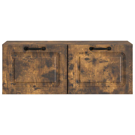 Väggmonterad TV-bänk Rökt ek 78,5 x 31 x 30 cm Konstruerat trä