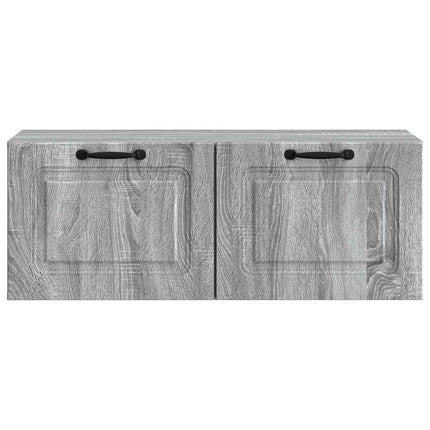 Väggmonterad TV-bänk Grå sonoma-ek 78,5 x 31 x 30 cm