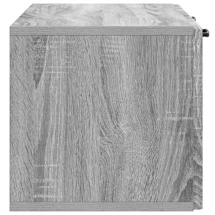 Väggmonterad TV-bänk Grå sonoma-ek 78,5 x 31 x 30 cm