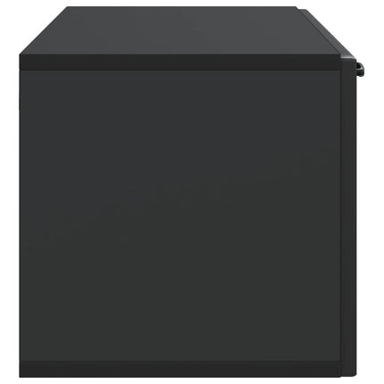 Väggmonterad TV-bänk Svart 98 x 31 x 30 cm Konstruerat trä
