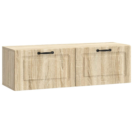 Väggmonterad TV-bänk Sonoma-ek 98 x 31 x 30 cm Konstruerat trä