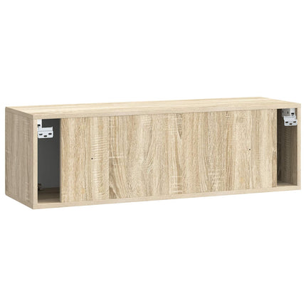 Väggmonterad TV-bänk Sonoma-ek 98 x 31 x 30 cm Konstruerat trä
