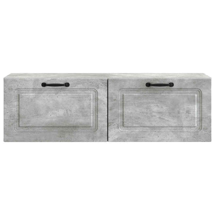 Väggmonterad TV-bänk Betonggrå 98 x 31 x 30 cm Konstruerat trä