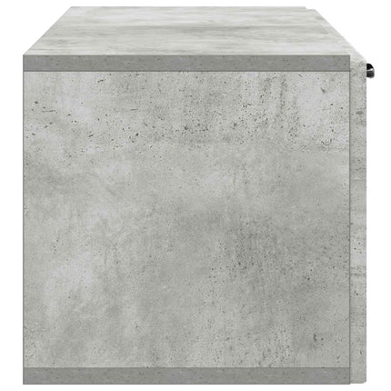 Väggmonterad TV-bänk Betonggrå 98 x 31 x 30 cm Konstruerat trä