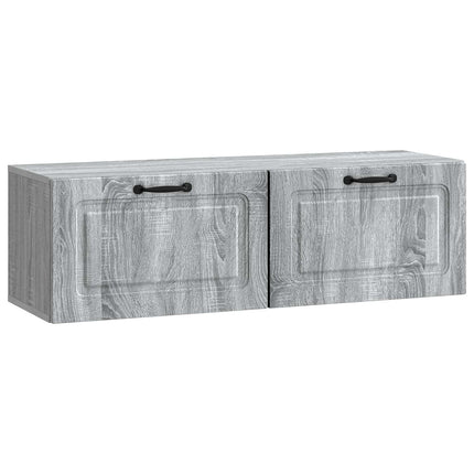 Väggmonterad TV-bänk Väggmonterad Grå sonoma-ek 98 x 31 x 30 cm