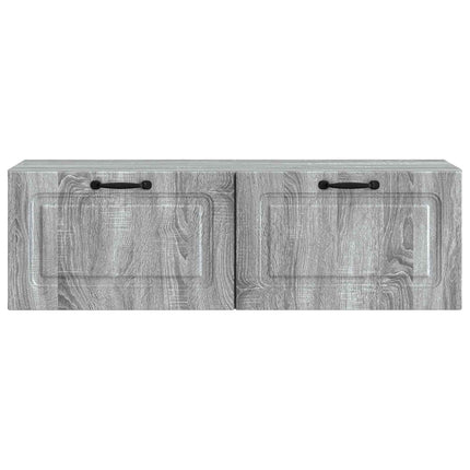 Väggmonterad TV-bänk Väggmonterad Grå sonoma-ek 98 x 31 x 30 cm