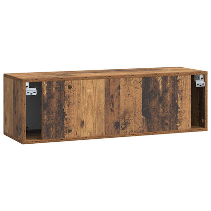 Väggmonterad TV-bänk Väggmonterad Gammalt trä 98 x 31 x 30 cm