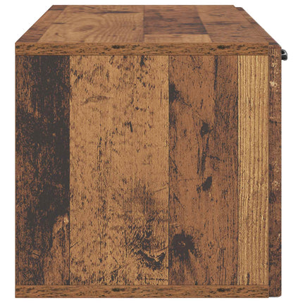 Väggmonterad TV-bänk Väggmonterad Gammalt trä 98 x 31 x 30 cm