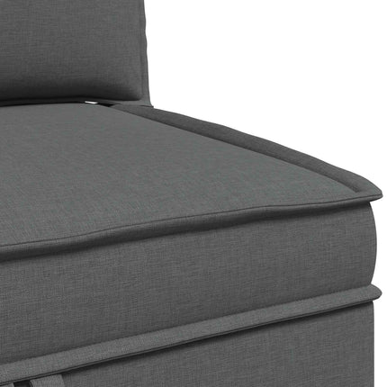 Modulsoffor med förvaring 4 pcs Mörkgrå Tyg