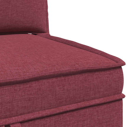Modulsoffor med förvaring 3 pcs Vinröd Tyg