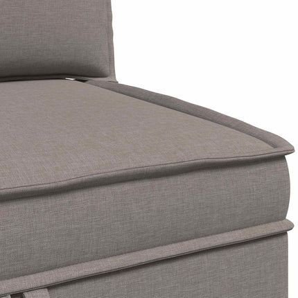 Modulsoffor med förvaring 4 pcs Taupe Tyg