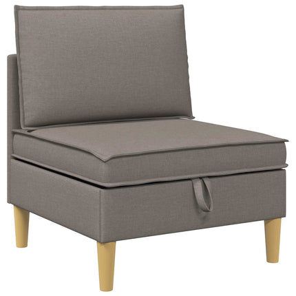 Modulsoffor med förvaring 4 pcs Taupe Tyg