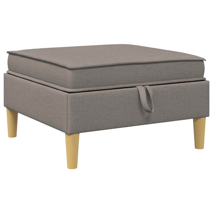 Modulsoffor med förvaring 4 pcs Taupe Tyg