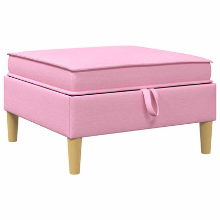 Modulsoffor med förvaring 6 pcs Rosa Tyg